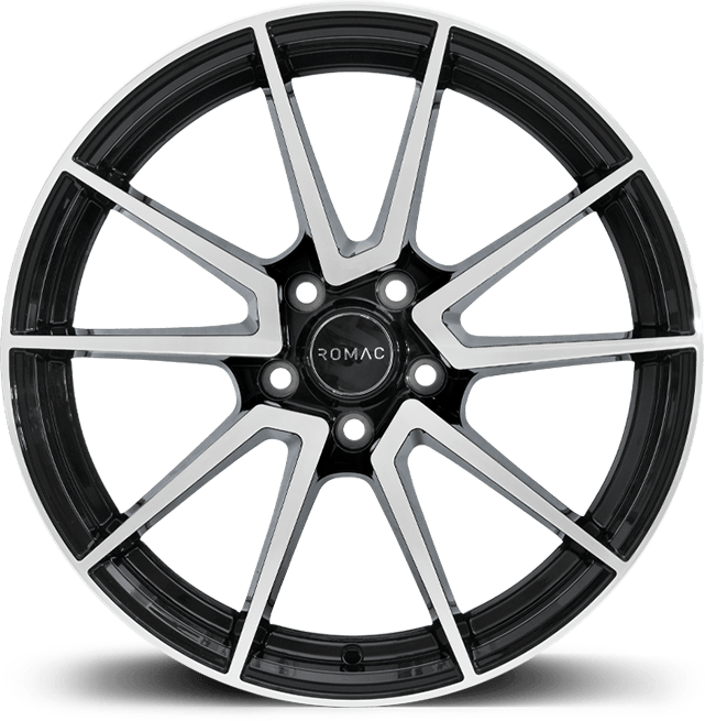 ROMAC AIR 18x8 5x112 EA45 BLACK/POLISH