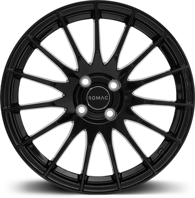 ROMAC PULSE 16x6.5 5x108 EO42 GLOSS BLACK