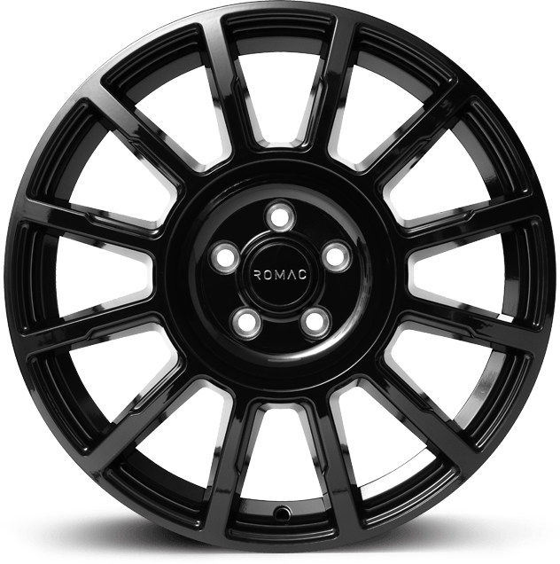 ROMAC STEALTH 16x6.5 5x118 EO50 GLOSS BLACK