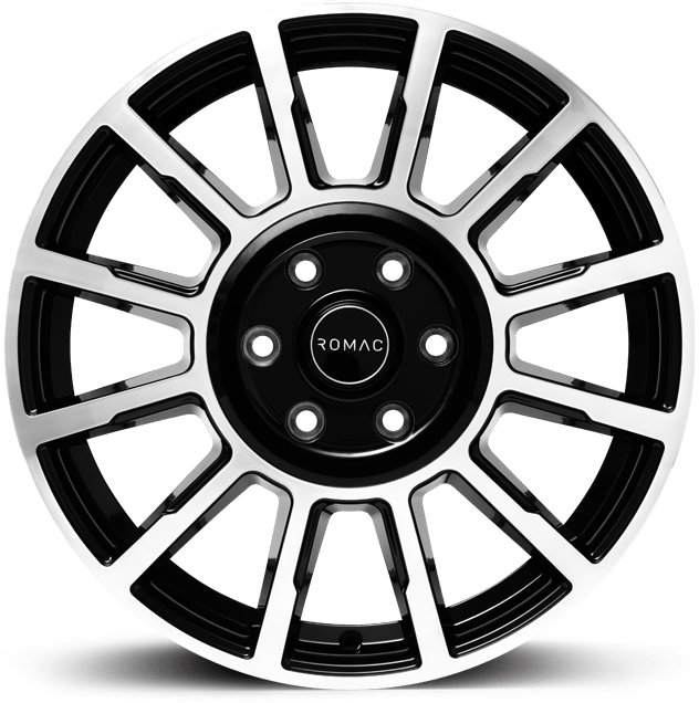 ROMAC STEALTH 16x6.5 5x130 EA50 BLACK/POLISH