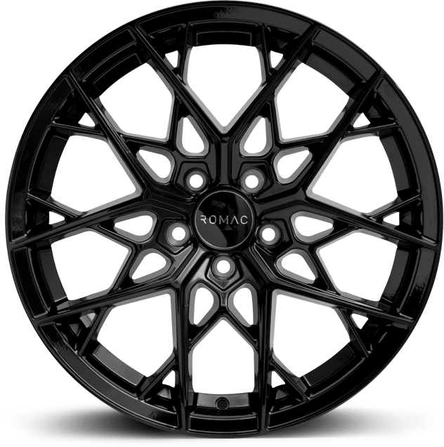 ROMAC VORTEX 18x8 5x108 EO45 GLOSS BLACK