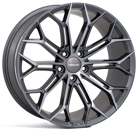 Veemann V-FS41 19x8.5 5x108 ET42 Graphite Smoke Machined