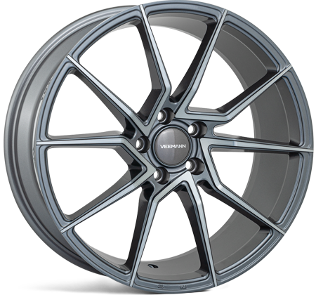 Veemann V-FS52 20x10 5x120 ET43 Graphite Smoke Machined