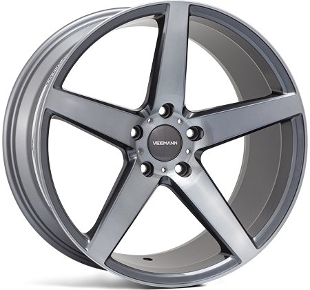 Veemann V-FS8 19x8.5 5x120 ET35 Graphite Smoke Machined